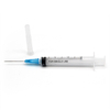 Jeringa desechable de tres partes de 3 ml con aguja