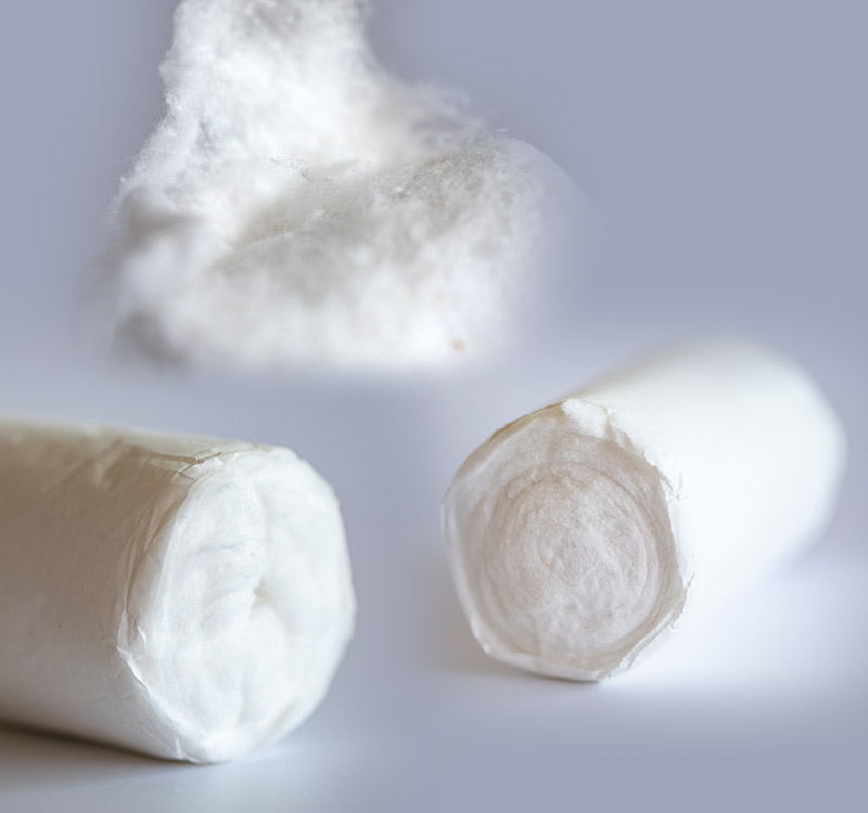 Rollo de algodón absorbente médico desechable de 500g