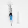 Jeringa desechable de plástico médico de 3 partes y 3 ml con aguja