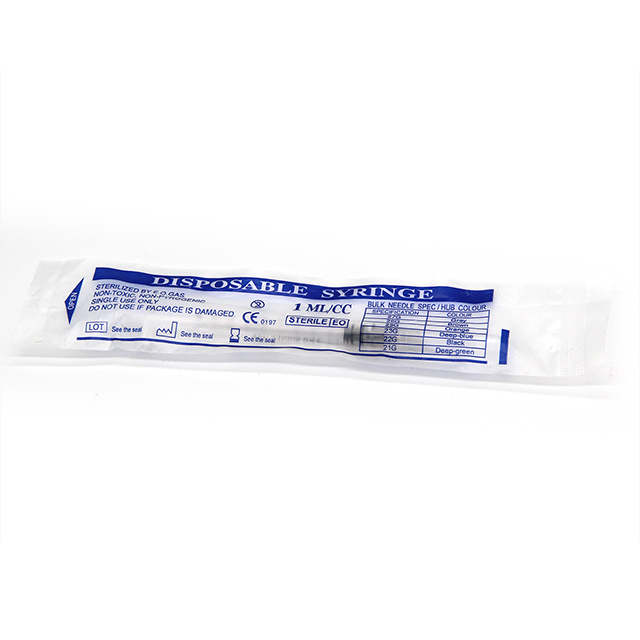 Jeringa de 1 ml aprobada por CE / ISO con aguja para uso hospitalario