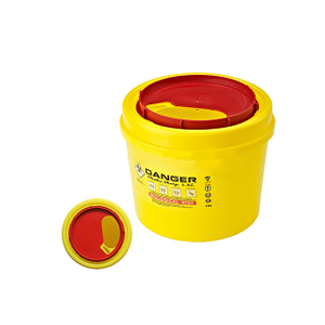 Recipiente amarillo para objetos punzantes de riesgo biológico de 2.8L para jeringa y aguja
