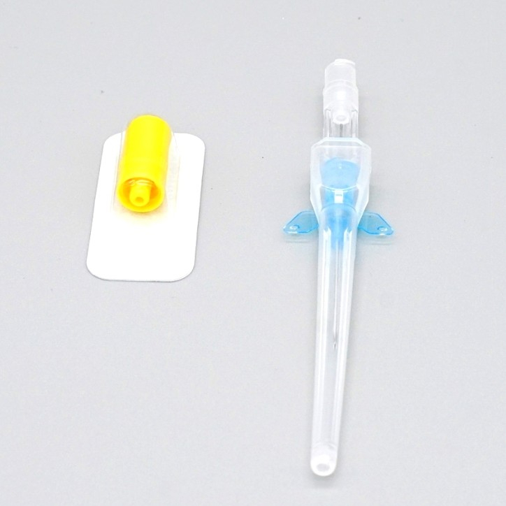 Cánula intravenosa intravenosa médica desechable con alas para inyección