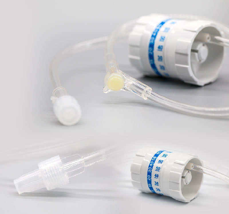 Regulador de flujo intravenoso de precisión ajustable médico con tubo de extensión