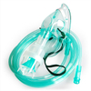 Mascarilla nebulizadora desechable médica con tubo de oxígeno