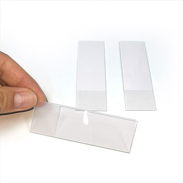Portaobjetos de vidrio de microscopio preparado para laboratorio desechable