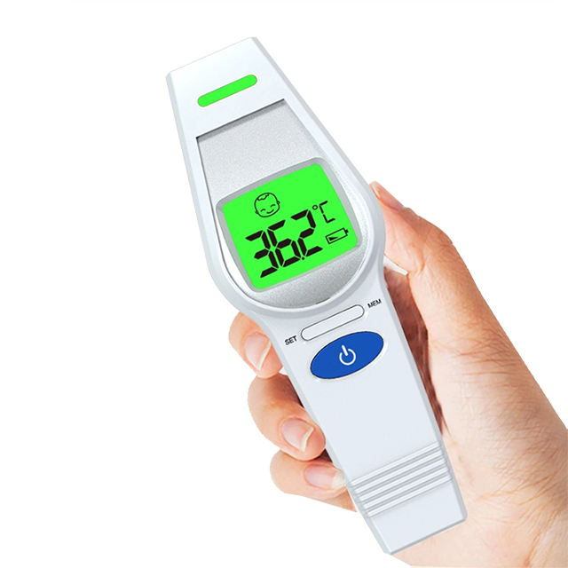 Termómetro infrarrojo electrónico digital de alta precisión médico corporal sin contacto, el mejor termómetro infrarrojo para la frente