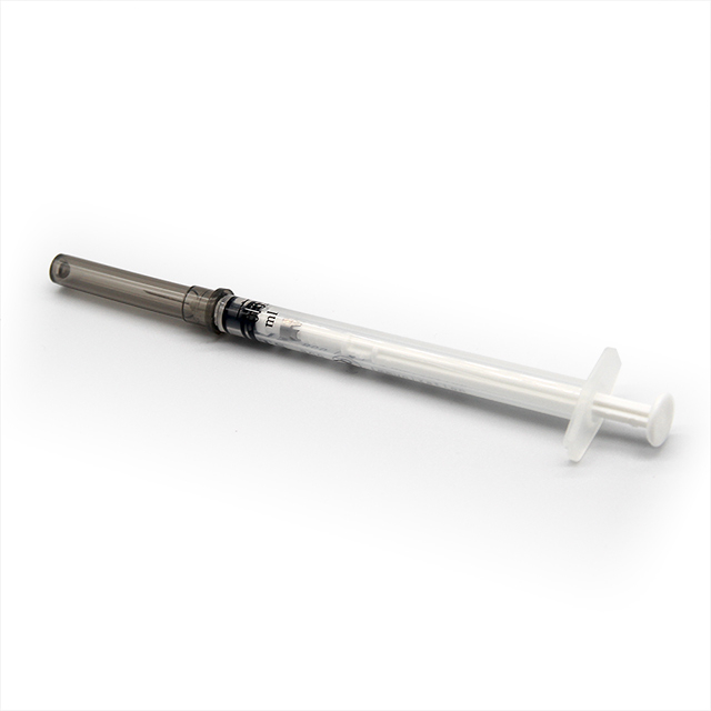 Jeringa de inyección de vacuna de plástico desechable de 0,5 ml con aguja
