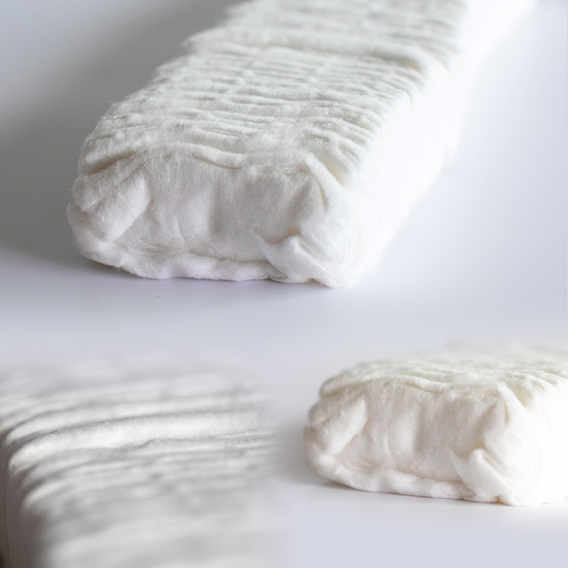 Algodón 100% absorbente de alta calidad con pliegues de algodón en zig-zag